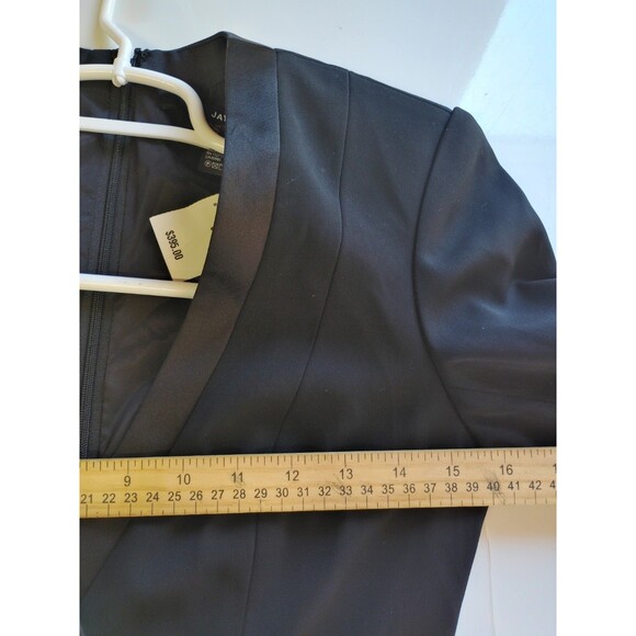 Jay Godfrey Women's Black Mini Tuxedo Dress SZ 0 Winter Whimsy Glam Holiday Chic - Picture 13 of 14